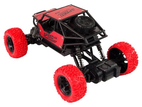 Auto Zdalnie Sterowane Terenowe R/C 1:18 Czerwone Auto Zdalnie Sterowane Terenowe R/C 1:18 Czerwone