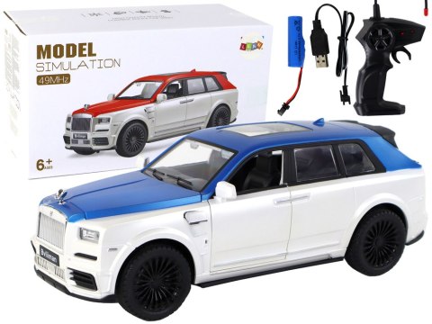 Auto R/C 1:20 Biało-Niebieskie Zdalnie Sterowane Auto R/C 1:20 Biało-Niebieskie Zdalnie Sterowane