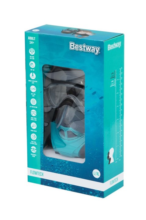 Maska Do nurkowania Pełnotwarzowa Maska Do Snorkelingu L/XL Bestway 24058 Maska Do nurkowania Pełnotwarzowa Maska Do Snorkelingu L/XL Bestway 24058