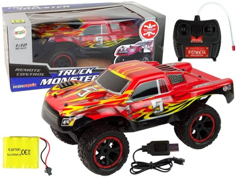 Samochód Terenowy Zdalnie Sterowany R/C 1:12 20 km/h Czerwony Samochód Terenowy Zdalnie Sterowany R/C 1:12 20 km/h Czerwony
