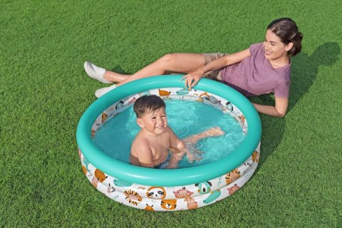 Dmuchany Basen Ogrodowy Dla Dzieci Zwierzątka 102 cm Bestway 51008 Dmuchany Basen Ogrodowy Dla Dzieci Zwierzątka 102 cm Bestway 51008