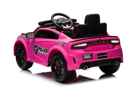 Auto Na Akumulator Dodge Charger Policyjny Różowy Auto Na Akumulator Dodge Charger Policyjny Różowy