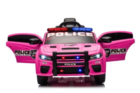 Auto Na Akumulator Dodge Charger Policyjny Różowy Auto Na Akumulator Dodge Charger Policyjny Różowy