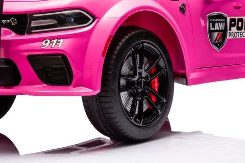 Auto Na Akumulator Dodge Charger Policyjny Różowy Auto Na Akumulator Dodge Charger Policyjny Różowy