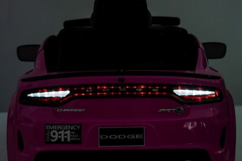 Auto Na Akumulator Dodge Charger Policyjny Różowy Auto Na Akumulator Dodge Charger Policyjny Różowy