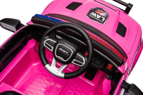 Auto Na Akumulator Dodge Charger Policyjny Różowy Auto Na Akumulator Dodge Charger Policyjny Różowy