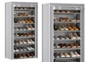 Stojak 8-Poziomowy Na Buty Organizer Szafa Osłona Pyłoszczelna Szara Stojak 8-Poziomowy Na Buty Organizer Szafa Osłona Pyłoszczelna Szara