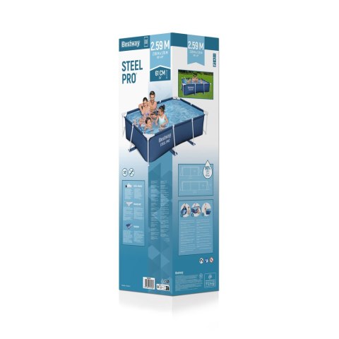 Basen Ogrodowy Stelażowy 259 x 170 x 61cm Bestway 56403 Basen Ogrodowy Stelażowy 259 x 170 x 61cm Bestway 56403