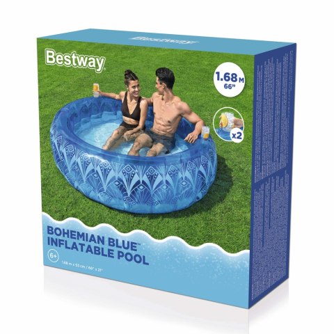 Dmuchany Basen 168 x 53 cm Niebieski Bestway 54479 Dmuchany Basen 168 x 53 cm Niebieski Bestway 54479