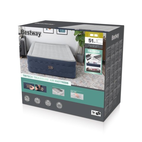 Dmuchany Materac 203 x 152 x 51 cm Bestway 6716P Dmuchany Materac 203 x 152 x 51 cm Bestway 6716P