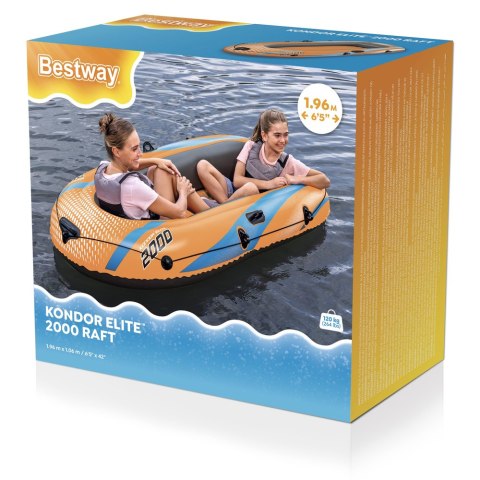 Dmuchany Ponton 193 x 106 x 31 cm Bestway 61139 Dmuchany Ponton 193 x 106 x 31 cm Bestway 61139