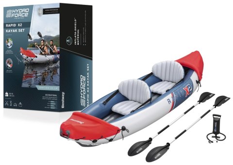 Kajak Dmuchany Dwuosobowy 321 x 88 cm Bestway 65077 Kajak Dmuchany Dwuosobowy 321 x 88 cm Bestway 65077