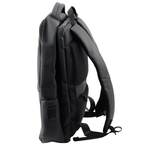 Plecak Miejski Biznesowy USB Kieszeń Na Laptopa Czarny 16L 41cm Plecak Miejski Biznesowy USB Kieszeń Na Laptopa Czarny 16L 41cm