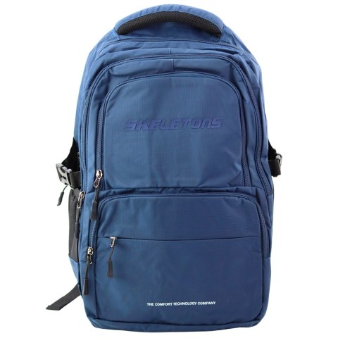 Plecak Miejski Funkcjonalny 9 Kieszeni Granatowy 35L 48cm Plecak Miejski Funkcjonalny 9 Kieszeni Granatowy 35L 48cm