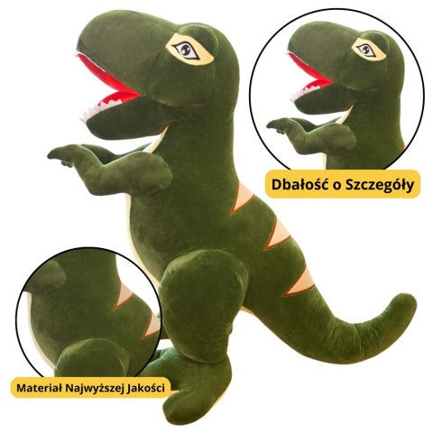 Pluszowa Maskotka Przytulanka Dinozaur Tyranozaur Zielony 35cm Pluszowa Maskotka Przytulanka Dinozaur Tyranozaur Zielony 35cm