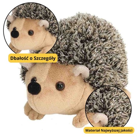 Pluszowy Jeżyk Maskotka Przytulanka Brązowy 17,5cm