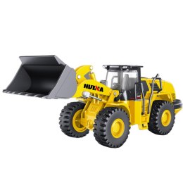 Koparko Ładowarka Metalowa Konstrukcja Huina Żółta 1:50