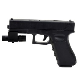 Pistolet Na Kulki Wodne Strzałki Piankowe Laser Czarny