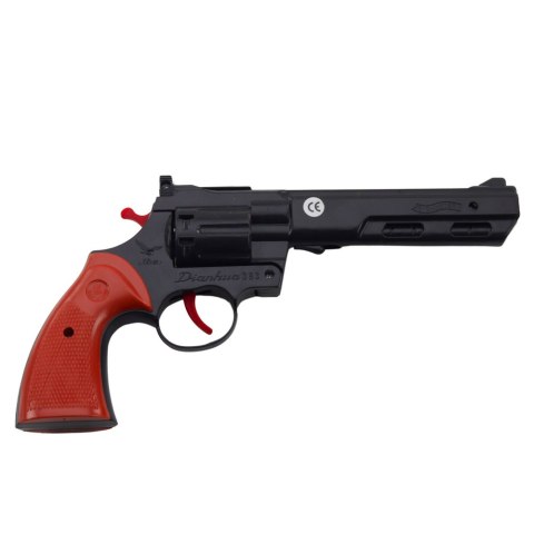 Rewolwer Na Kapiszony Pistolet Rekwizyt Dźwięk Strzału Czarny Rewolwer Na Kapiszony Pistolet Rekwizyt Dźwięk Strzału Czarny