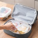 Torba Termiczna Izolacyjna Śniadaniowa Pas z Regulacją Srebrna 27cm