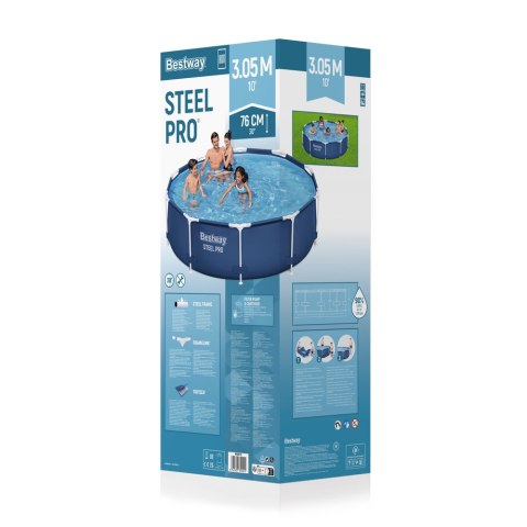 Basen Ogrodowy Stelażowy 305 cm x 76 cm Bestway 56679 Basen Ogrodowy Stelażowy 305 cm x 76 cm Bestway 56679
