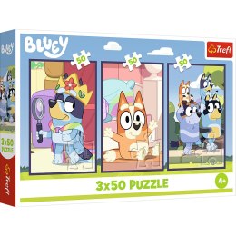 Puzzle - 3x50 - Rodzina Bluey Trefl 34890