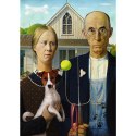 Puzzle - 500 - American Gothic: Psia Edycja Trefl 37526 Puzzle - 500 - American Gothic: Psia Edycja Trefl 37526