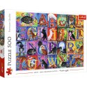 Puzzle - 500 - Koci alfabet Trefl 37527 Puzzle - 500 - Koci alfabet Trefl 37527