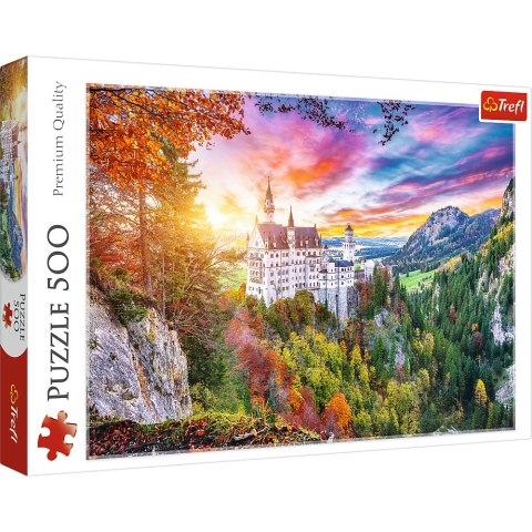 Puzzle 500 el. Widok na zamek Neuschwanstein, Niemcy Trefl 37427
