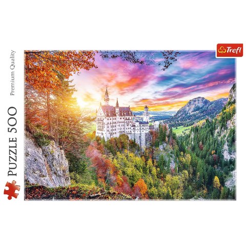 Puzzle 500 el. Widok na zamek Neuschwanstein, Niemcy Trefl 37427