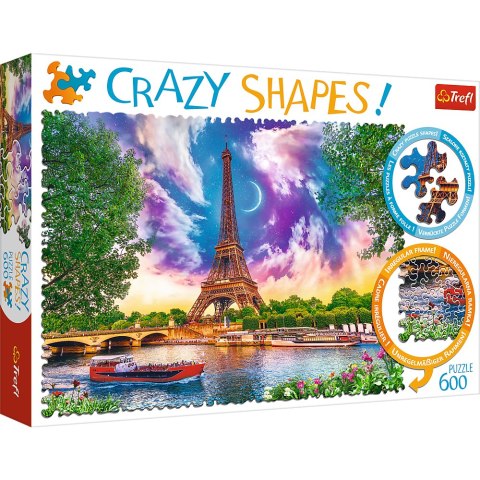 Puzzle - 600 Crazy Shapes - Niebo nad Paryżem 11115 Puzzle - 600 Crazy Shapes - Niebo nad Paryżem 11115