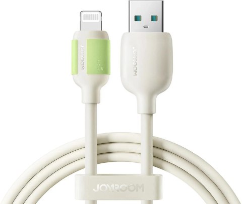 Kabel Joyroom S-A53 3A USB-A - Lightning z fluorescencyjną końcówką 2 m - beżowy Kabel Joyroom S-A53 3A USB-A - Lightning z fluorescencyjną końcówką 2 m - beżowy