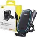 UCHWYT SAMOCHODOWY ŁADOWARKA INDUKCYJNA Baseus Milky Way Pro BS-CM023 Qi 15W NA KRATKĘ CZARNY UCHWYT SAMOCHODOWY ŁADOWARKA INDUKCYJNA Baseus Milky Way Pro BS-CM023 Qi 15W NA KRATKĘ CZARNY