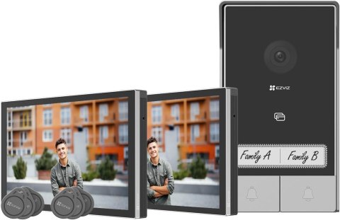Zestaw wideodomofonowy EZVIZ HP7 z dwoma monitorami Zestaw wideodomofonowy EZVIZ HP7 z dwoma monitorami