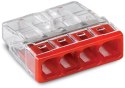 Szybkozłączka DRUT 4x 0,5-2,5mm2 WAGO 2273-204 (Paczka 100szt.) Szybkozłączka DRUT 4x 0,5-2,5mm2 WAGO 2273-204 (Paczka 100szt.)