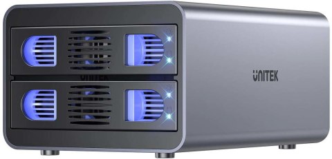 Unitek Obudowa RAID do dysku SATA 2.5''/3.5'' - 4 tryby, 40TB, 5Gb/s Unitek Obudowa RAID do dysku SATA 2.5''/3.5'' - 4 tryby, 40TB, 5Gb/s