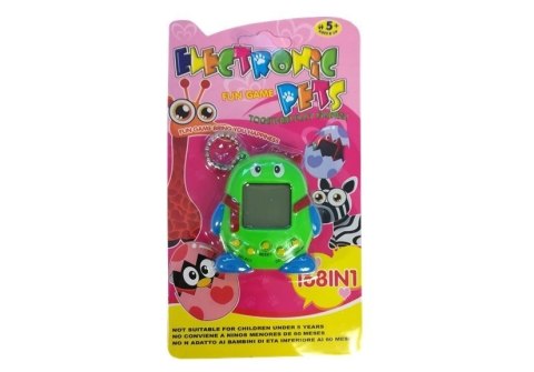 Elektroniczne Zwierzątko Tamagotchi z Kokardką Zielone Elektroniczne Zwierzątko Tamagotchi z Kokardką Zielone
