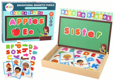 Zestaw Edukacyjnych Puzzli Magnetycznych Z Wielofunkcyjną Tablicą Zestaw Edukacyjnych Puzzli Magnetycznych Z Wielofunkcyjną Tablicą