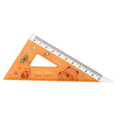 Zestaw Przybory Geometryczne Kapibara Linijka Kątomierz Ekierki 4el Zestaw Przybory Geometryczne Kapibara Linijka Kątomierz Ekierki 4el
