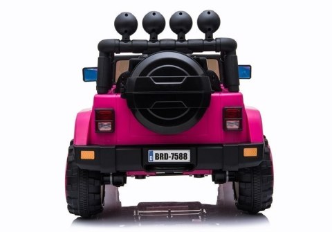 Auto na Akumulator Jeep BRD-7588 Różowy 4x4 Auto na Akumulator Jeep BRD-7588 Różowy 4x4