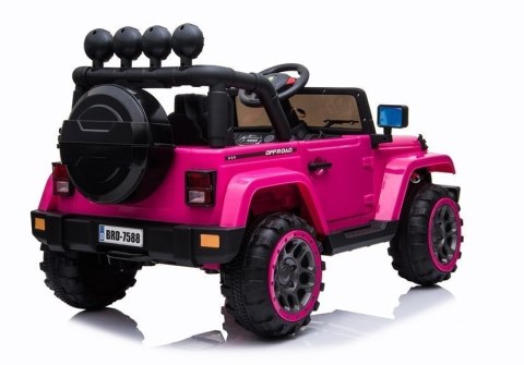 Auto na Akumulator Jeep BRD-7588 Różowy 4x4 Auto na Akumulator Jeep BRD-7588 Różowy 4x4