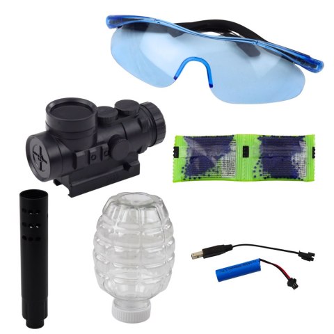 Karabin AK47 Na Kulki Wodne Hydrożelowe Graffiti Pomarańczowy