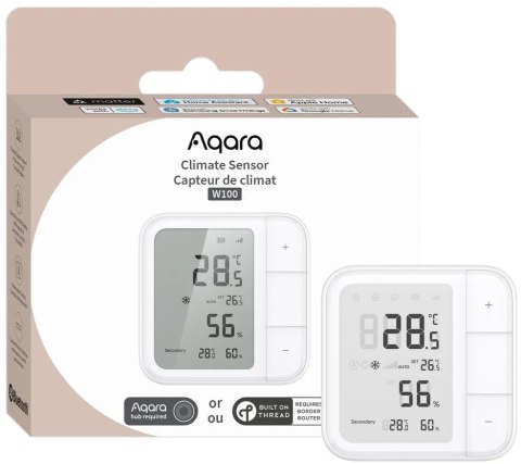 Aqara Climate Sensor W100 | Czujnik klimatu | Thread/Zigbee Aqara Climate Sensor W100 | Czujnik klimatu | Thread/Zigbee