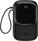 Powerbank Baseus Qpow Digital Display PPQD060201 20000mAh 20W PD QC USB-A USB-C + KABEL Lightning