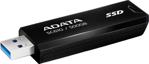 Dysk zewnętrzny SSD Adata SC610 500GB USB-C czarny