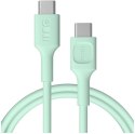 KABEL USB-C / USB-C Greencell PowerFlex 120cm PD 100W zielony silikonowy KABEL USB-C / USB-C Greencell PowerFlex 120cm PD 100W zielony silikonowy