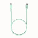 KABEL USB-C / USB-C Greencell PowerFlex 120cm PD 100W zielony silikonowy KABEL USB-C / USB-C Greencell PowerFlex 120cm PD 100W zielony silikonowy