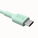 KABEL USB-C / USB-C Greencell PowerFlex 120cm PD 100W zielony silikonowy KABEL USB-C / USB-C Greencell PowerFlex 120cm PD 100W zielony silikonowy