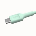 KABEL USB-C / USB-C Greencell PowerFlex 120cm PD 100W zielony silikonowy KABEL USB-C / USB-C Greencell PowerFlex 120cm PD 100W zielony silikonowy