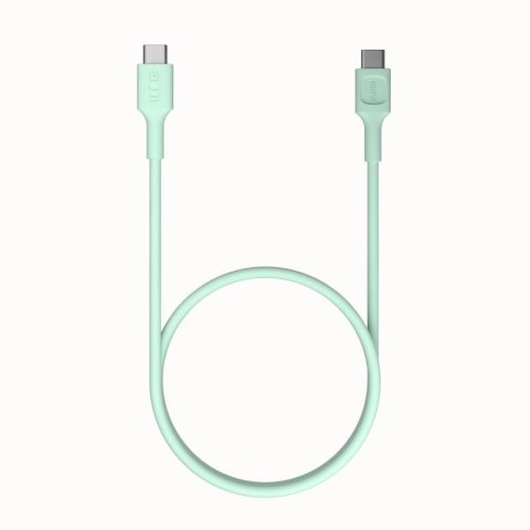 KABEL USB-C / USB-C Greencell PowerFlex 30cm PD 100W zielony silikonowy KABEL USB-C / USB-C Greencell PowerFlex 30cm PD 100W zielony silikonowy